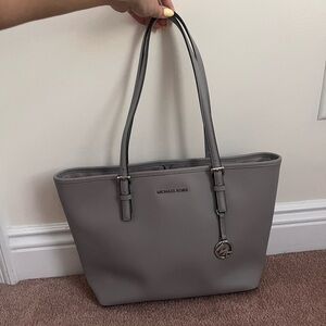 Michael Kors Grey Jet Set Tote Great Condition!